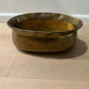 Large vintage brass container.